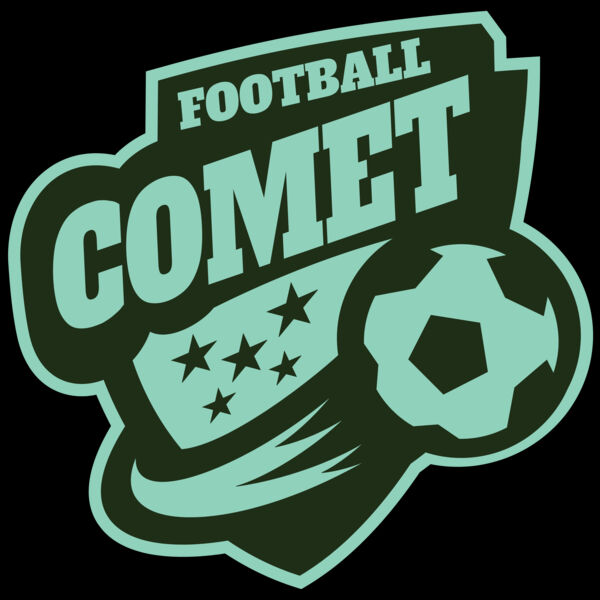 Comet Football logo template Thumbnail