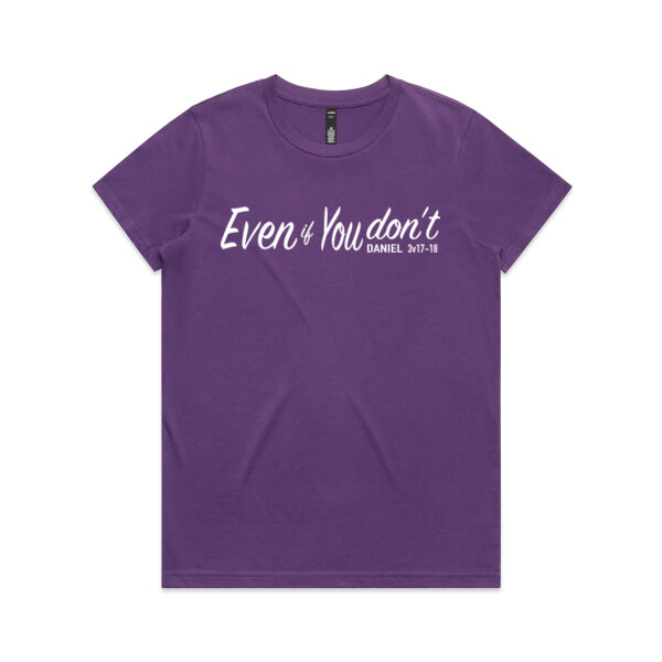 Even if You don't - AS Colour Womens Maple Tee Thumbnail