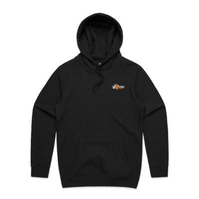 Rhino Mens Hoodie Grey/Orange logo Thumbnail