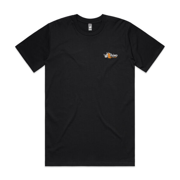 Rhino Mens Tee Grey/Orange Logo Thumbnail